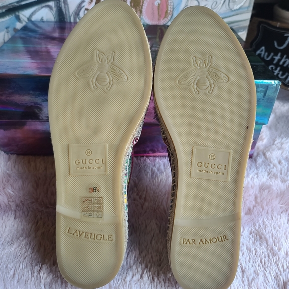 GUCCI GG Blooms Supreme women's  Espadrille. Available in size 37.5 - Picture 8 of 13